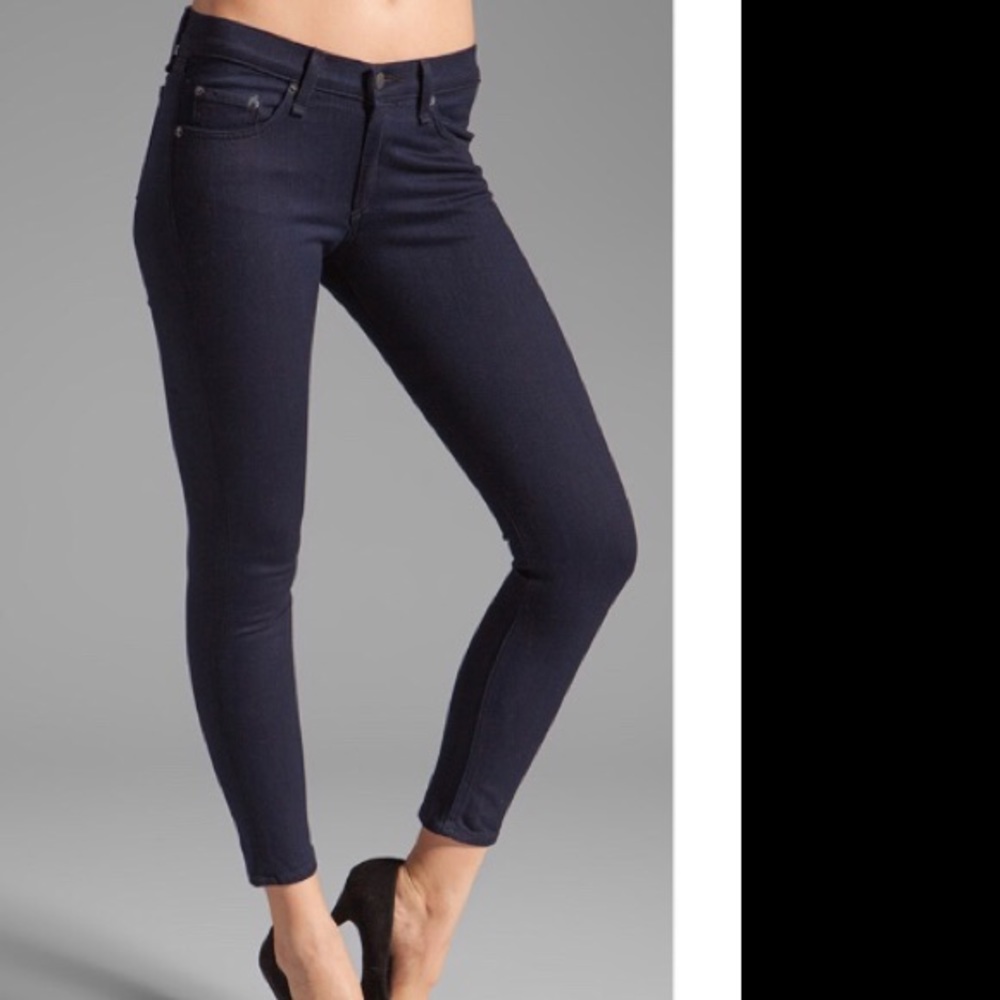 Rag and Bone Capri Jeans in Dark Indigo